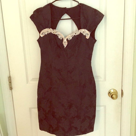 Dresses & Skirts - Vintage 80s Black Mini Dress